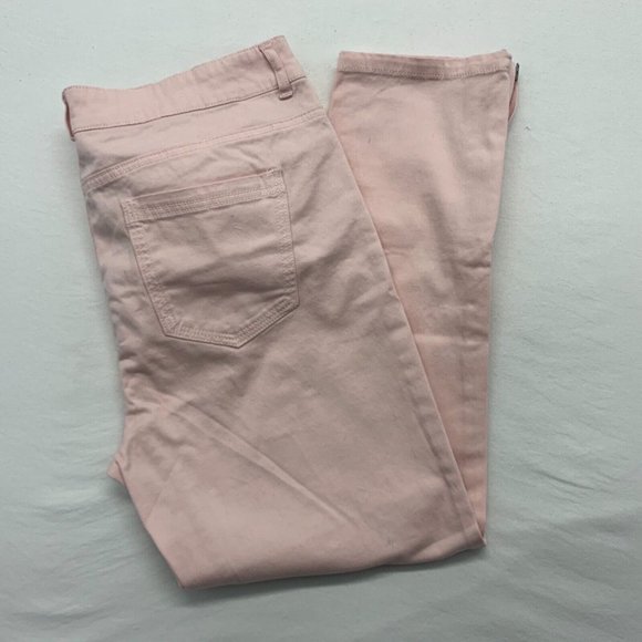 Urban Life Pink Jeans Women's Size 13/14 Stretch High Rise Skinny Leg Ankle Pant - Picture 1 of 4